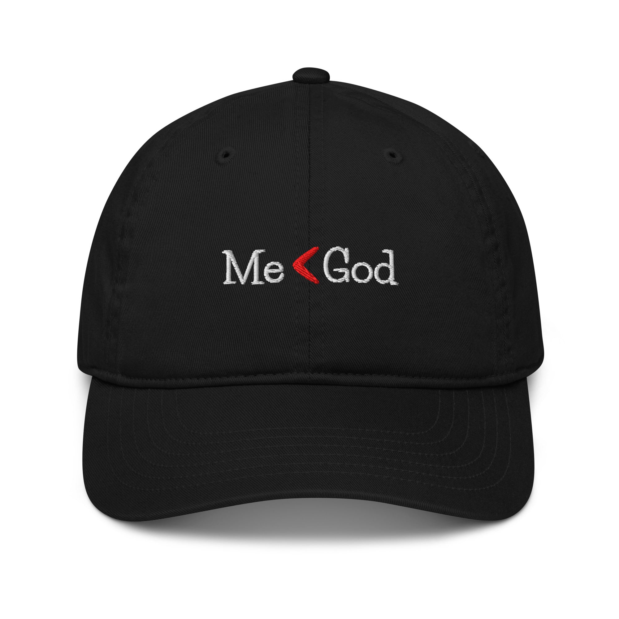 Me < God Organic Dad Hat