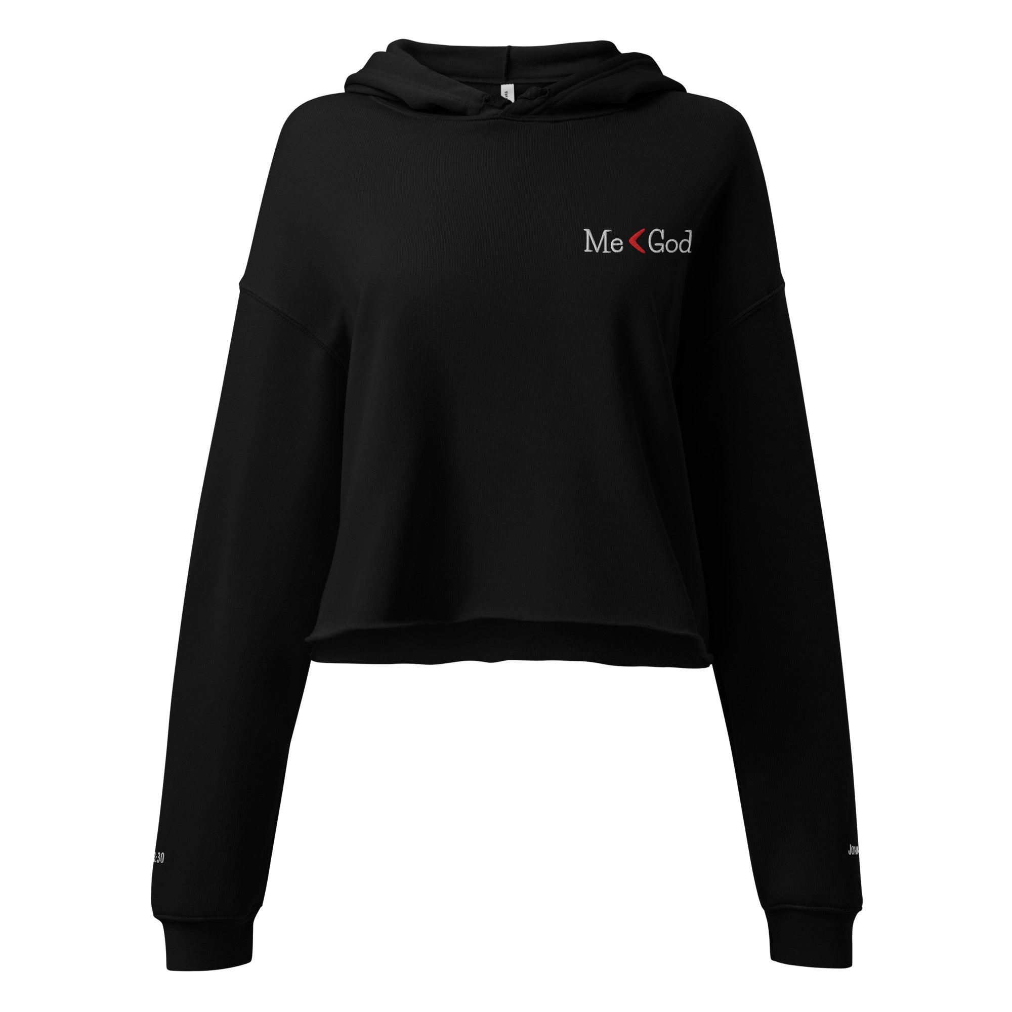 Me < God Women's Crop Hoodie
